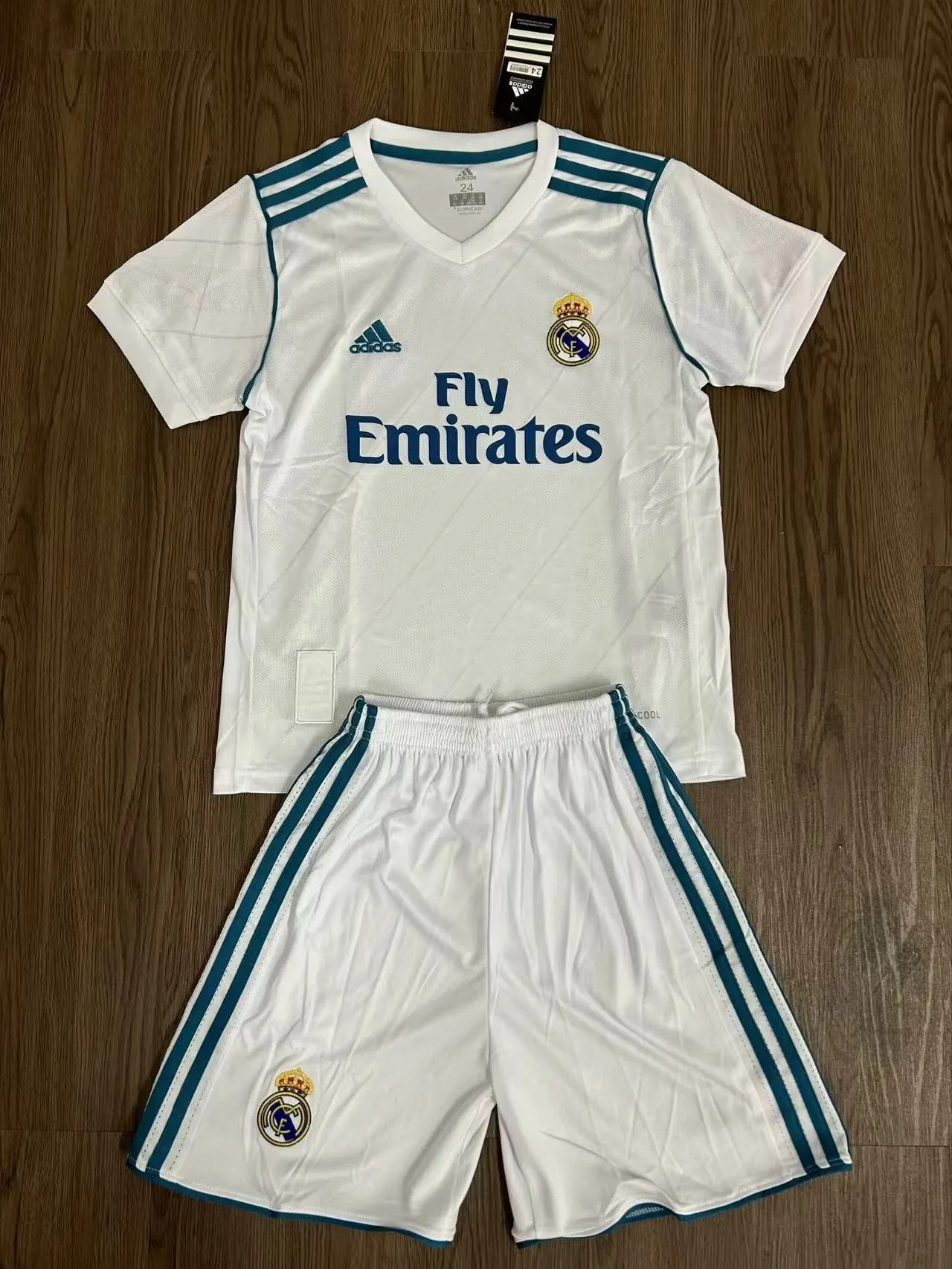 2017/2018 Retro Real Madrid Home Football Shirt 1:1 Thai Quality Kids Size