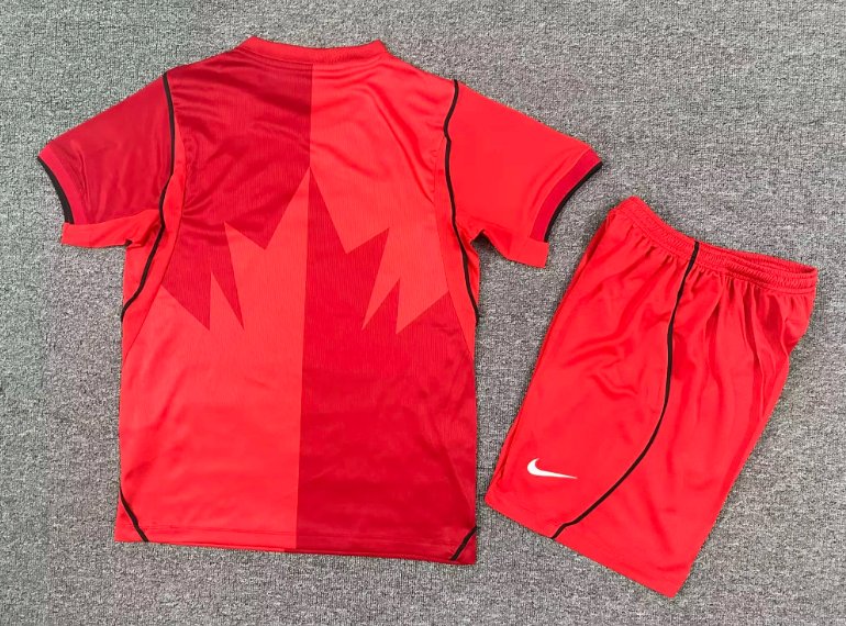 2026 Canada National Team Home Football Jersey 1:1 Thai Quality Kids Size
