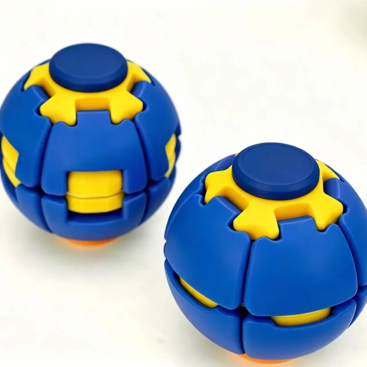 Blue Magic Squishy Spinning Ball