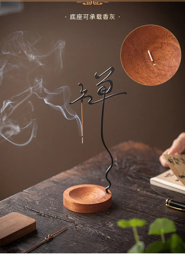 Zen Incense Base Incense Burner Upside-Down Incense Holder Home Indoor Tea Room Incense Insert Living Room Aromatherapy Stove Ornaments 27